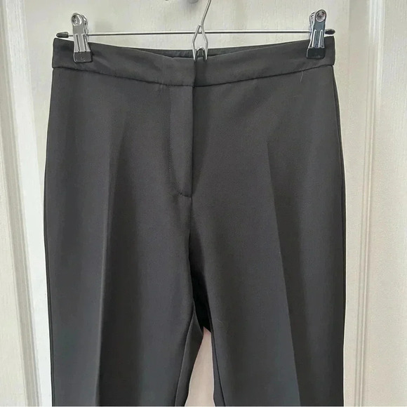 Topshop Tassel Hem Kick Flare Trousers Black Cropped Pants Size 4 NWOT - Picture 8 of 16